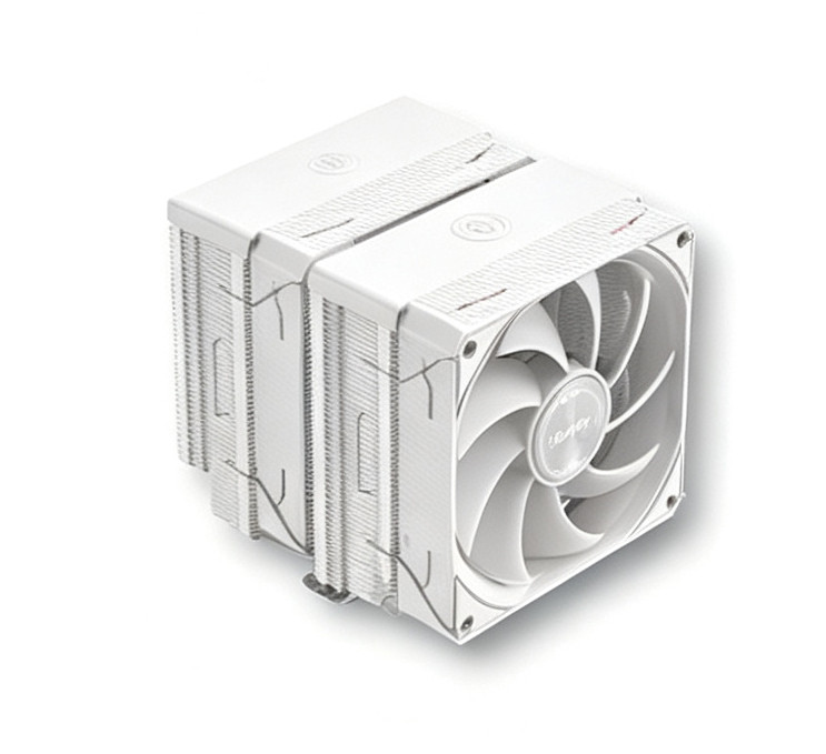 M628-A Upgraded (WHITE)，白色双塔无光散热器