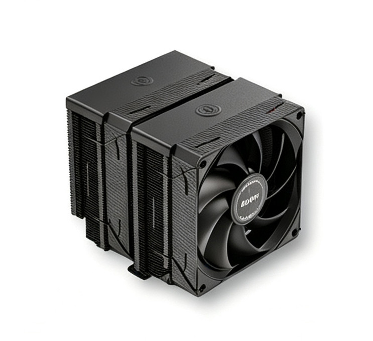 M628-A Upgraded (BLACK)，黑色双塔无光散热器