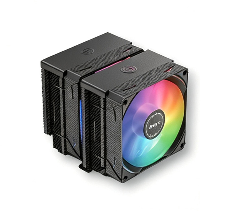 M628-A ARGB (BLACK) 黑色幻彩双塔 CPU 散热器