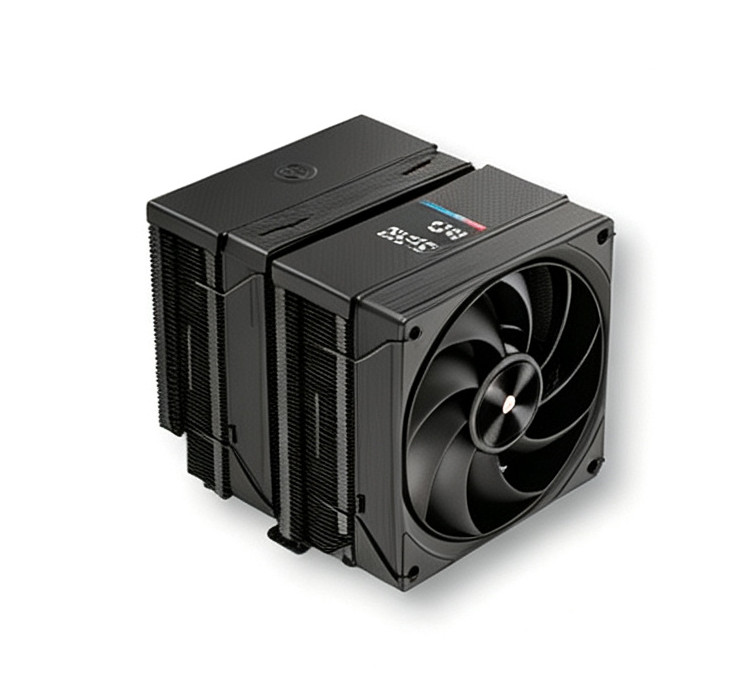 M628-A Digital display (BLACK)，黑色双塔数显散热器